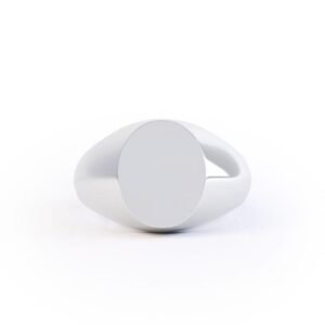 Men's Arabic Personalised Engraved Round Signet Ring (Original)